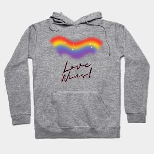 Rainbow pride love winds LGBTQ ally Hoodie